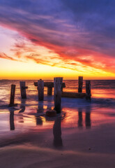 The Old Jetty at Jurien Bay, West Australia, at sunset