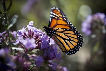 Fototapeta na wymiar butterfly garden , generative artificial intelligence
