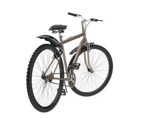 Realistic bike isolated on transparent background. 3d rendering - illustration