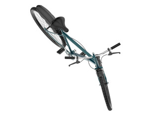 Realistic bike isolated on transparent background. 3d rendering - illustration