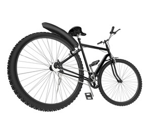 Realistic bike isolated on transparent background. 3d rendering - illustration