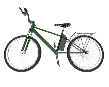 Realistic bike isolated on transparent background. 3d rendering - illustration