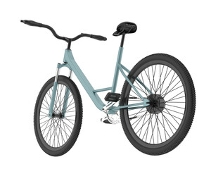Fototapeta premium Realistic bike isolated on transparent background. 3d rendering - illustration