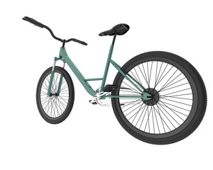 Naklejka premium Realistic bike isolated on transparent background. 3d rendering - illustration
