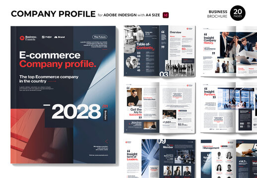 Company Profile Magazine Brochure Template