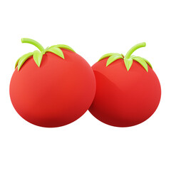 3d minimal rendering summer fruit tomato