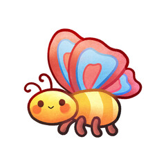cute butterfly cartoon