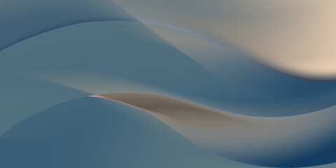 Obraz premium abstract blue wave background