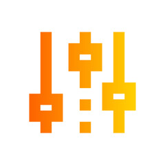 Obraz premium settings gradient icon