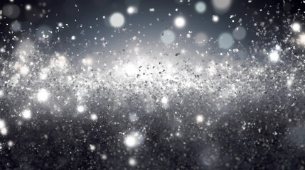 Obraz premium abstract magic silver glitter for holidays