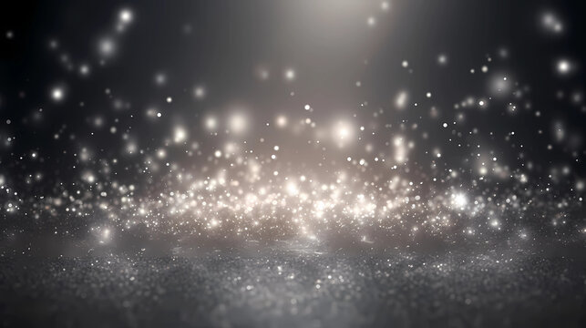 abstract magic silver glitter for holidays