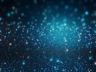 Naklejka na ściany i meble Blue glitter shimmer explosion pattern abstract