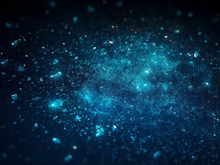 Obraz premium Blue glitter shimmer explosion pattern abstract