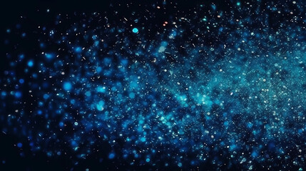 Fototapeta na wymiar Blue glitter shimmer explosion pattern abstract