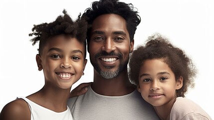 黒人の家族・ファミリー・親子・夫婦・子供のイメージ（Generative AI）
