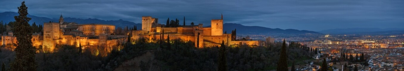 Alhambra palace in Granada, Andalucia, Spain.