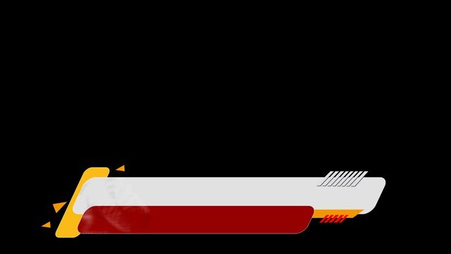 Aston Band-White and Orange Lower Third APHA Channel 4K Lower Third Band