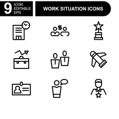 job and business icon or logo isolated sign symbol vector illustration - high quality black style vector icons
