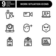 job and business icon or logo isolated sign symbol vector illustration - high quality black style vector icons
