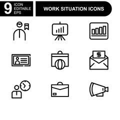 job and business icon or logo isolated sign symbol vector illustration - high quality black style vector icons
