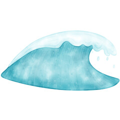 Watercolor Ocean Waves, Wave, Wave illustration, Ocean illustration