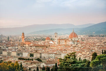 Fototapeta na wymiar Florencce form Belvedere - Firenze tuscany italy