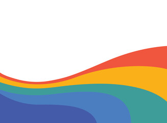 rainbow Abstract and space to put text vector illustration background colorful geometric creative for business banner, poster, flyer, card, cover,lgbt,pride
