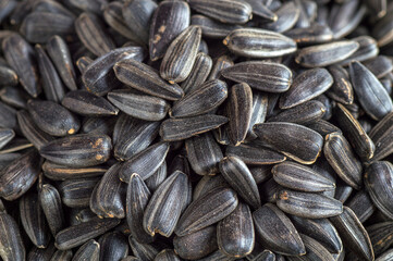 Black sunflower seeds. For texture or background