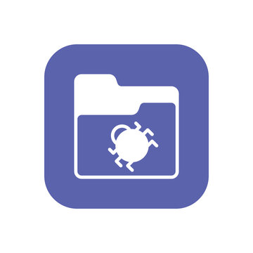Web Bug icon vector stock.