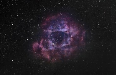 Rosette Nebula NGC 2237 deep sky object photography wallpaper