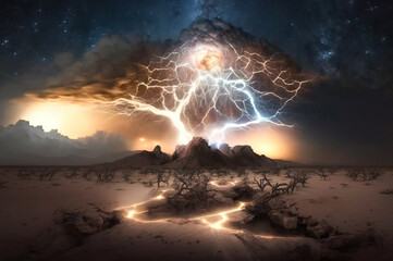 star constellation turning into lightning ,lightning in the sky,lightning in the night