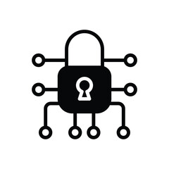 Security Network icon vector stock.