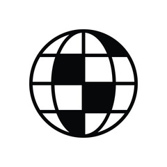 Obraz premium Global Security icon vector stock.