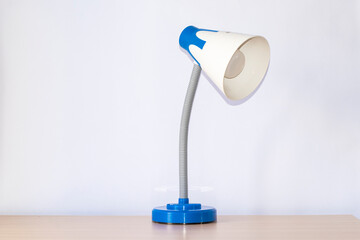 Table lamp for study on white background isolate