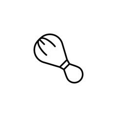 Shaving Brush icon design with white background stock illustration