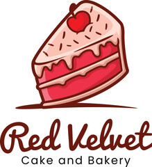 vector illustration of cake logo 