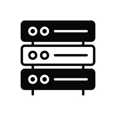 Server icon vector stock.