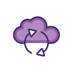 Reload icon vector stock.