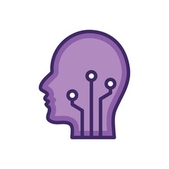 Human Security icon vector stock.