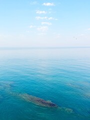 Blue sea and sky in summer morning.