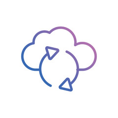 Reload icon vector stock.