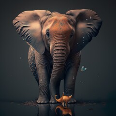 Obraz na płótnie Canvas Die sanften Riesen Elefant 