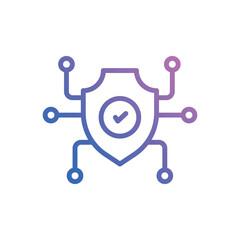 Security Shield icon vector stock.