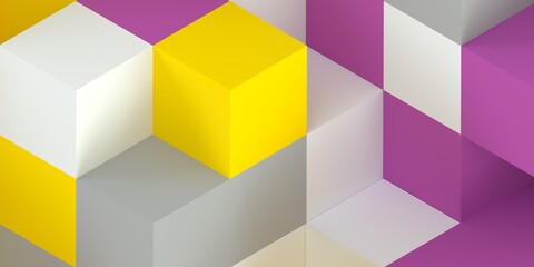 Obraz premium texture and background from many volumetric cubes at different levels