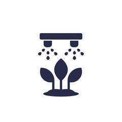irrigation system for watering plants icon