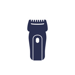 hair trimmer icon on white