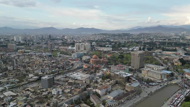 Center of Kabul city from above, Froshgah of Kabul, kabul Afghansitan