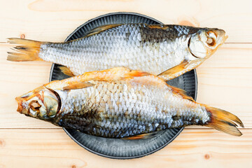 Dry fish, ram.