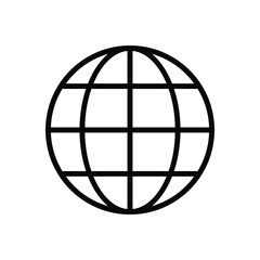 Global Security icon vector stock.