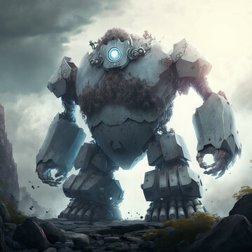 A cyborg golem